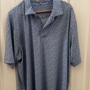 Peter Millar Blue Patterned Men's Shirt sz